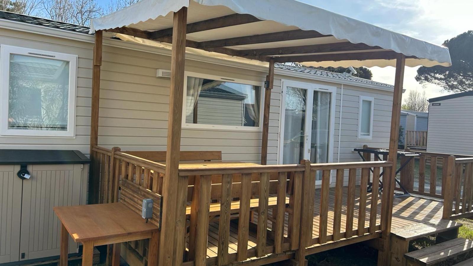 Mobil-Home - Narbonne-Plage - Clim, Tv Екстериор снимка